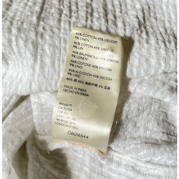 Anthropologie Pilcro  Classic Textured Style No. 4110317990117 white SIZE XS - Picture 11 of 15